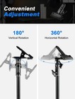 Photography Reflector Clamp Holder Speedlite Hot Shoe Bracket With