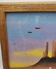 South Western  Art Sand Painting Monument Valley  Framed Some Dings Pictures
