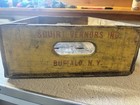 Vintage Crush  Hires Soda Pop Wood Crate Store Box Squirt Vernors Inc  Yellow