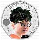 2022 Harry Potter 25 Years Of Magic Fifty Pence 50p Coloured Silver Proof Coin