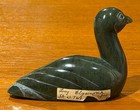 Vintage Inuit Eskimo Native Soapstone Bird Carving Signed Elijassiapik   lucy  