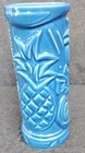 Tommy Bahama Tiki Mug Glass Blue Rum Ceramic Hawaiian Theme 7  Tall