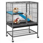 Metal Animal Cage On Wheels Rats Ferrets Chinchillas Guinea Pigs Small Pet Home