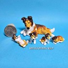 Ooak Custom Vintage Puppy In My Pocket Collie Dog Pups Toy Animal Figure -bella-