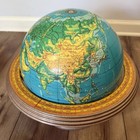 Vintage Crams 16    Physical   Political Terrestrial Globe Airliner Speed Base Map