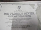 1964 Moulmein River And Approaches Soundings Map