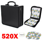 128 240 400 520 Disc Cd dvd Wallet Binder Book Sleeves Storage Bag Carrying Case