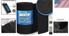 Durable Black Shelf And Drawer Liner 12in X 10ft - Stain Resistant   Easy Trim