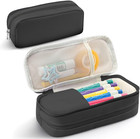Pencil Case Large Capacity Pouch Holder Box Marker Storage Bag Black 