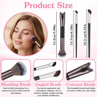 4pcs Contour Nose Brush  Professional Face Sculpting Brushes  2-in-1 Nose Contou