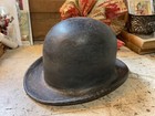 Rare Early Cast Iron Bowler Hat Mold Large Heavy Display Foundry Mercantile