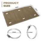 Titanium Pipe Shield 6  X 12   Exhaust Heat Shield For Motorcycle  Components  