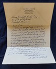 1947 Knights Of Pythias Wwii Letter  envelope Secret Society Crockett Houston Tx