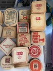 Huge Vintage Lot Of 1500  Beer Cardboard Coasters Budweiser Coors Miller Bud  