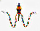 Bird Perch 44 Inch Bird Rope Perches For Parrots  Cockatiels  Parakeets  Budg   