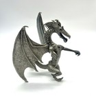 Rawcliffe  Pewter Dragon Pp1314 Green Eyes