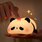 Rechargeable Silicone Pat Lamp Cute Panda Lamp Led Sleep Night Light Gift Kids