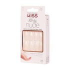 Kiss Salon Acrylic French Nail Manicure Set  Medium Length  Nude  Square  Kit