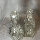 Mcm Vintage Decanter Set Whisky Burbon Liquor Bottles Mid Century Decor Bar