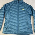 Women   s The North Face Flare Down 550 Rto Puffer Jacket Teal Size Large