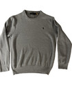 Polo Ralph Lauren Mens Gray  Crew Neck Long Sleeve Sweater Large