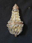 1 Vintage Antique Of French Empire Brass Crystal 1 Light Sconces Wall Lights