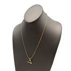 Vintage Gold Tone Snake Chain Openwork Triangle Cross Pendant Fashion Necklace