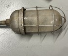 Vintage Industrial Benjamin Explosion Proof Light W  Pipe Salvaged 