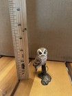 Boehm Porcelain Miniature Owl Sculpture On Bronze