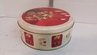 Vintage Mid Century Modern Mcm 8  Round Fruit Cake Tin Free Shipping