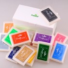 Pmland Stamp Ink Pads For Craft  Stamp On Paper  Wood Or Fabric  15 Colors