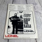 1976 Lionel 0 027 Train Catalog Nice Johnny Cash Tv Ad On Back
