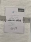 Pottery Barn Kids Belgian Linen Flax Bassinet Skirt White  j4054