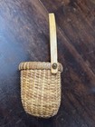 Vtg Nantucket Basket Flat Back For Door  Wall Or Freestanding Nautical Homedecor