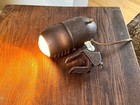 1940 s Metal Headboard Lamp   Art Deco Clamp Lamp   1940 s Bullet Fisheye Lamp