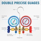 4 Cfm 1 3hp Air Vacuum Pump Hvac Manifold Gauge Set Ac A c Refrigeration Kit Us