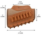 Leather Buttstock Cheek Rest Riser Cartridge Ammo Shell Holder  30 30  22lr  308
