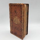 1772 French Antique Leather Book Safe Hidden Compartment Hollow 