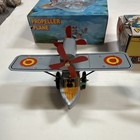 Vintage Wind-up Tin Airplane Toy Lot Propeller Plane Ms 442 Circus   World Jet