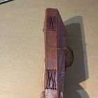 Medieval Circular Embossed Leather-bound Blank Journal Diary - Vintage Notebook