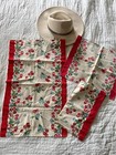 Vintage Cannon 40s 50s Linen Fruit Print Tea Towels- 3