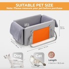 Center Console Dog Car Seat With Double Protection Seat Belts  Armrest Middle Co