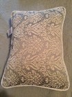 Croscill Home Jacquard Throw Pillow Cream Sage Pink W corded Edges 19    X  14   