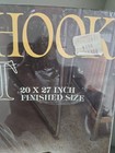 Vtg 1970 s Latch Hook Rug Kit Wonder Art Futura  4759 Brown Rust Black White Tan