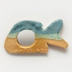 Colorful Studio Pottery Fish Napkin Rings Handmade Art Decor