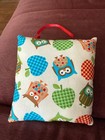 Handmade Tooth Fairy Pillow With Pocket For Kids Hanger-owl Print-ribbon Include