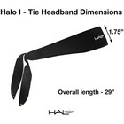 Halo Headband Sweatband Tie Navy