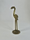 Vintage Brass Bird Stork Crane 8    Figurine Statue Figure