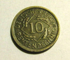 Germany Weimar 1923-g 10 Rentenpfennig Coin