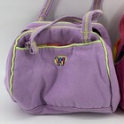 Lot Of 2 Ganz Webkinz Plush Pet Carrier Pink Purple Rainbow Purse Tote Bag
